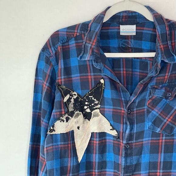 Madam Posy Upcycled Womens Flannel Shirt Medium - Picture 4 of 10